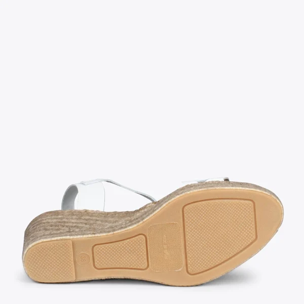 à prix imbattables MiMaO ShopOnline OASIS – Espadrilles à Tige Tressée BLANC 6