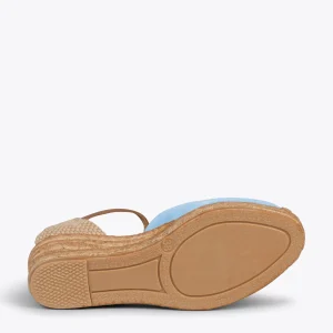 MiMaO ShopOnline ALTEA – Espadrilles à Talon Moyen BLEU outlet soldes 16