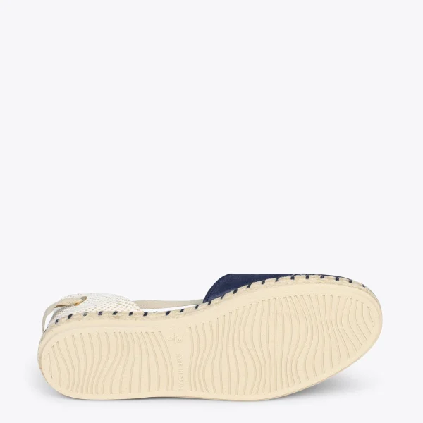 exclusivement disponibles MiMaO ShopOnline ALGARVE – Espadrilles Plates Pour Femme BLEU MARINE 6