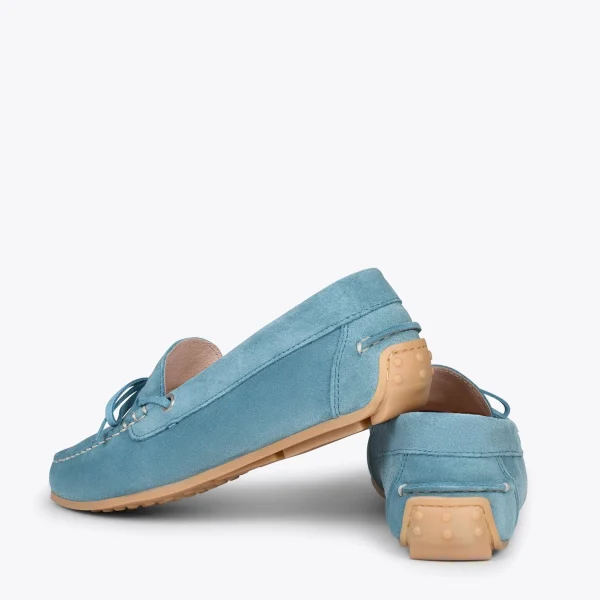 en ligne MiMaO ShopOnline BOUCLE – Mocassins Pour Femme à Semelle Amovible BLEU 4